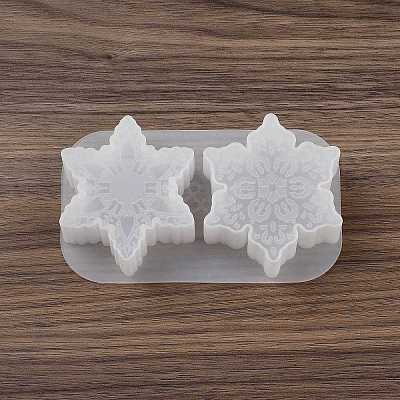 Christmas Theme DIY Snowflake Shape Silicone Candle Molds SIMO-P010-B02-1