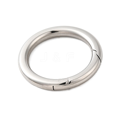304 Stainless Steel Spring Gate Rings STAS-V012-03P-1