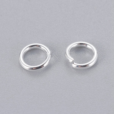 304 Stainless Steel Open Jump Rings X-STAS-E464-09B-S-1