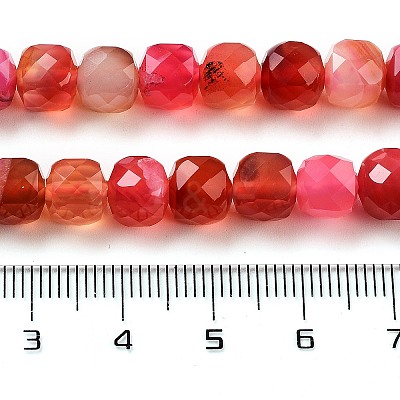 Natural Agate Dyed Beads Strands G-H028-A08-01-1
