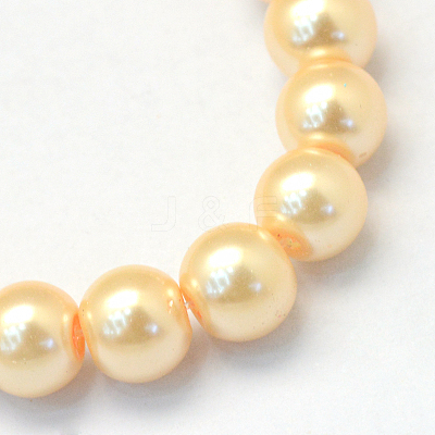 Baking Paint Glass Pearl Bead Strands HY-Q003-3mm-61-1
