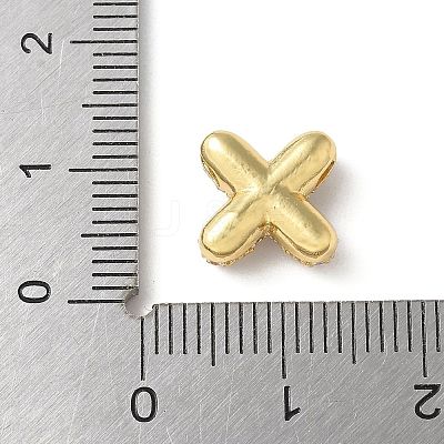 Brass Micro Pave Cubic Zirconia Beads KK-P290-61G-X-1