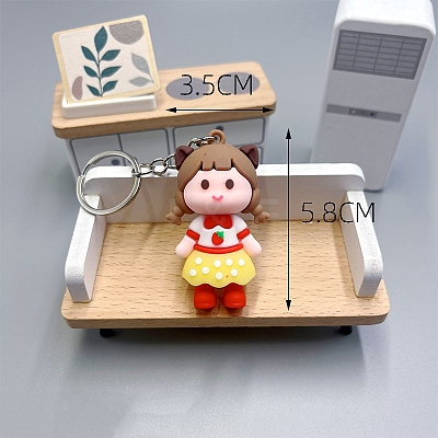 Girl PVC Bag Keychain PW-WG0BCC7-03-1