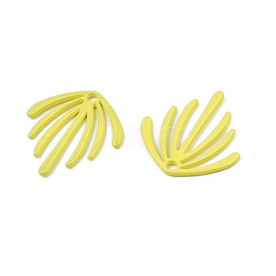 Spray Painted Alloy Pendants PALLOY-Q433-029B-RS-1