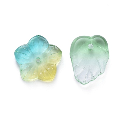 Electroplate Transparent Glass Beads EGLA-L027-D01-1