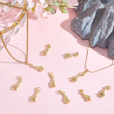 10Pcs Brass Pendants KK-BBC0022-63-1