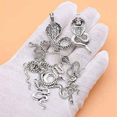 12Pcs Tibetan Style Alloy Pendants PW-WGE54F8-01-1