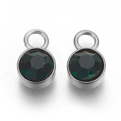 Glass Rhinestone Charms STAS-F189-P03-1