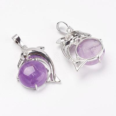 Natural & Synthetic Mixed Stone Pendants G-G713-A-1