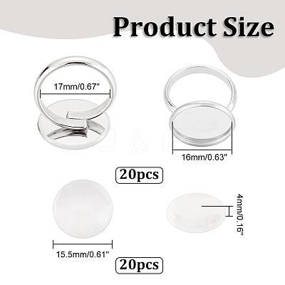 DIY Finger Rings Making Kits DIY-UN0001-17P-1