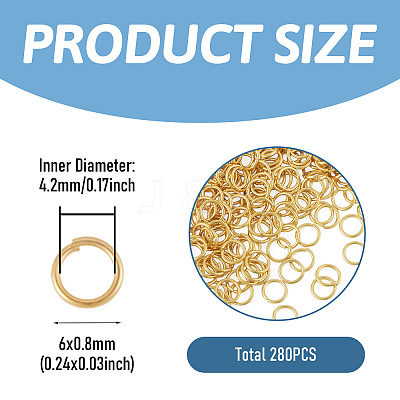 20g Brass Open Jump Rings FIND-TA0010-69D-G-1