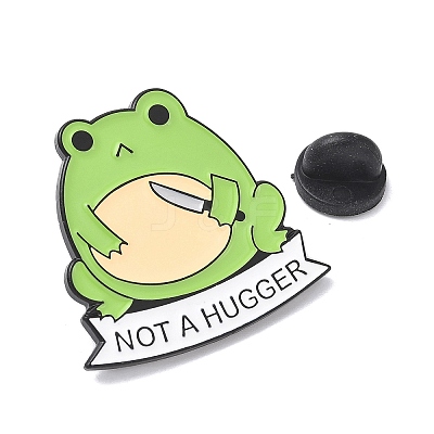 Not A Hugger Enamel Pins JEWB-I037-02EB-04-1