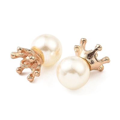(Defective Closeout Sale: Some Glue Overflow) Resin Imitation Pearl Pendants FIND-XCP0002-45B-1