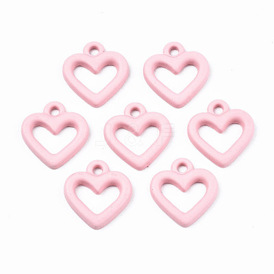 Spray Painted Alloy Charms PALLOY-T075-120C-RS-1
