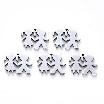 Tarnish Resistant 304 Stainless Steel Charms STAS-N092-81-1