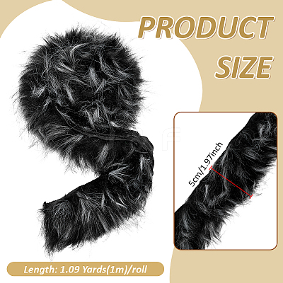 1M Acrylic Fiber Faux Fur Ribbon OCOR-BC0009-20D-1