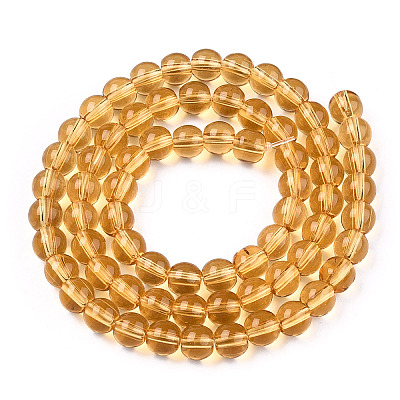 Transparent Glass Beads Strands GLAA-T032-T6mm-08-1