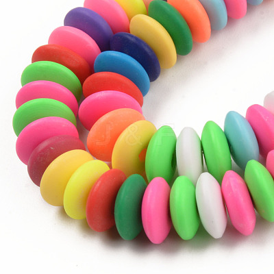 Handmade Polymer Clay Beads Strands CLAY-N008-064-A02-1