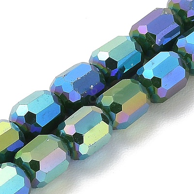Electroplate Glass Beads Strands EGLA-D030-06G-1