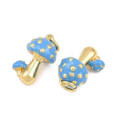 Brass Enamel Pendants KK-CBA3297-09G-D-1