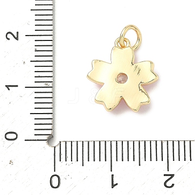 Brass Pave Clear Cubic Zirconia Pendants LS-KK-H255-06G-01-1