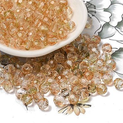 Transparent Colours Glass Round Beads SEED-F006-04A-02-1