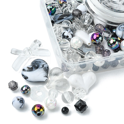 DIY Beaded Stretch Bracelet Making Kit DIY-FS0003-23-1