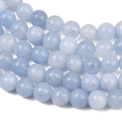 Natural Dyed White Jade Beads Strands GG-CBAEB22-B01-8mm-01-1