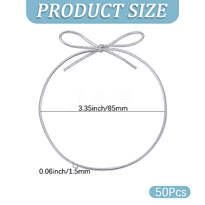 50Pcs Rubber Band Cable Ties for Gift Box DIY-CY0002-97B-1