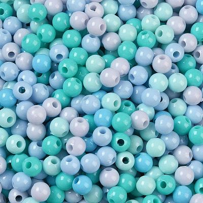Opaque Acrylic Beads X1-OACR-H118-07B-04-1