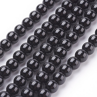 Natural Tourmaline Beads Strands X-G-G099-4mm-11-1