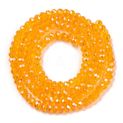 Electroplate Glass Beads Strands EGLA-A044-T1mm-A05-1