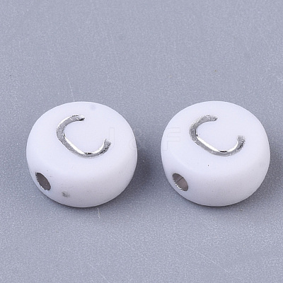 Plating Acrylic Beads PACR-R243-04C-1