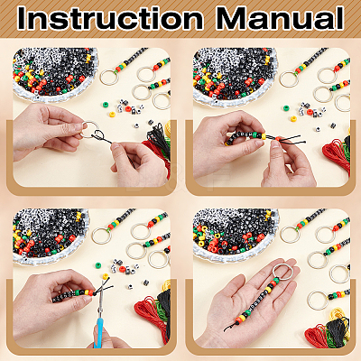 DIY Keychain Kits DIY-MA0007-25-1