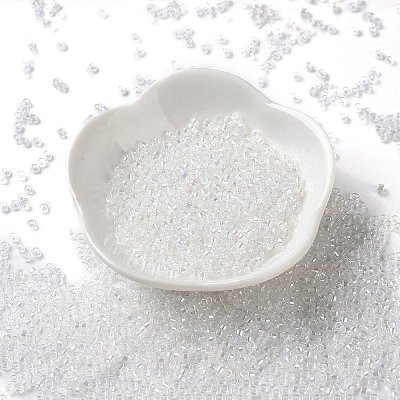 Transparent Colours AB Glass Seed Beads SEED-S042-14A-01-1