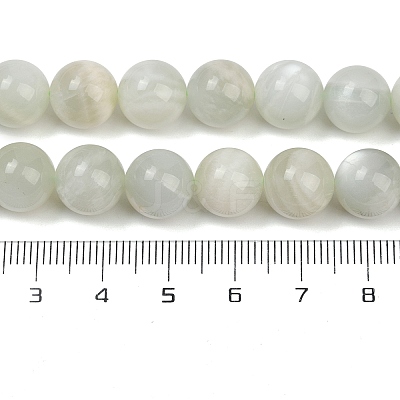 Natural Green Moonstone Beads Strands G-NH0060-A01-03-1