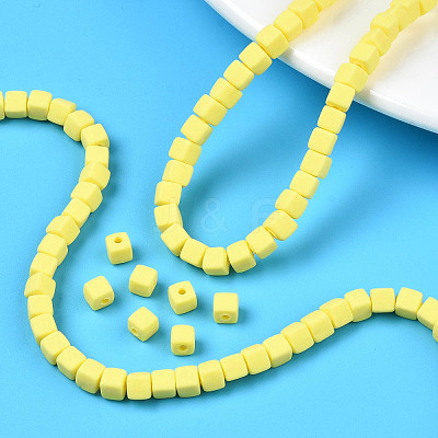 Handmade Polymer Clay Beads Strands X-CLAY-N008-061-07-1