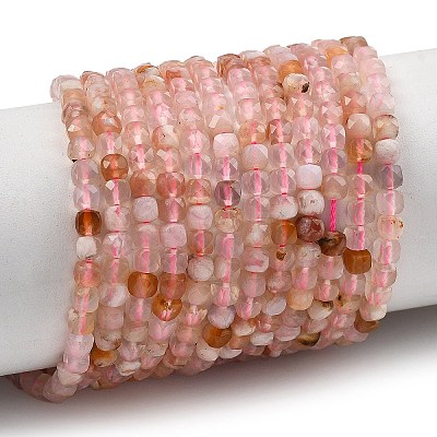 Natural Cherry Blossom Agate Beads Strands G-D103-C02-1