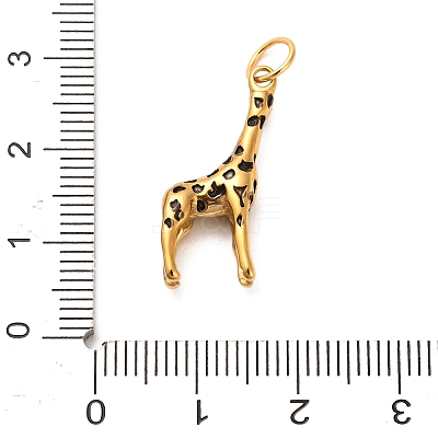 Animal Themes 304 Stainless Steel Enamel Pendants STAS-K304-03A-G-1