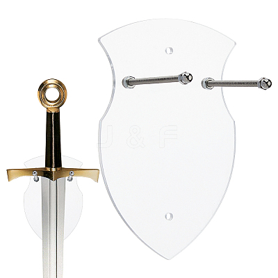 Wall-mounted Acrylic Sword Display Easels ODIS-WH0038-202A-1