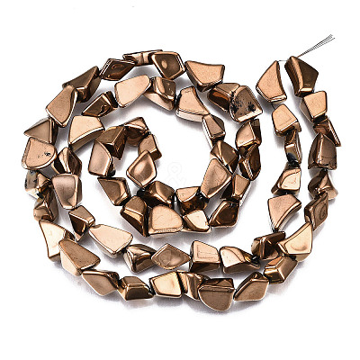 Opaque Electroplate Glass Beads Strands EGLA-T024-01C-03-1