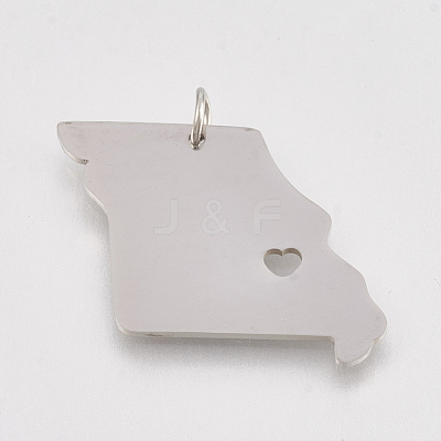 Non-Tarnish 201 Stainless Steel Pendants X-STAS-T038-89-1