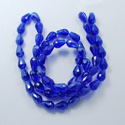 Electroplate Glass Beads Strands EGLA-R008-15x10mm-8-1