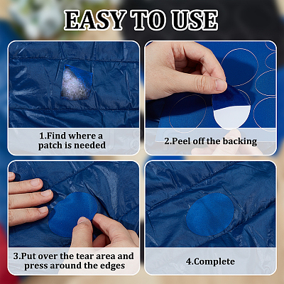 10Pcs 2 Colors Nylon Repair Patches AJEW-OC0013-95-1