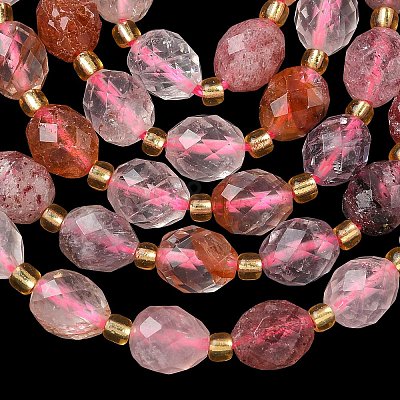 Natural Strawberry Quartz Beads Strands G-F809-A04-01-1