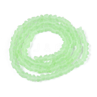 Frosted Transparent Glass Beads X1-GLAA-N016-4mm-07-1