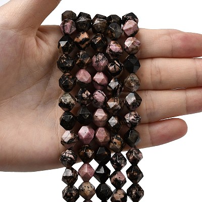 Natural Rhodonite Beads Strands G-Z119-A19-03-1