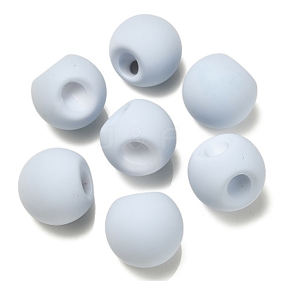 Rubberized Acrylic Beads OACR-G012-05D-1