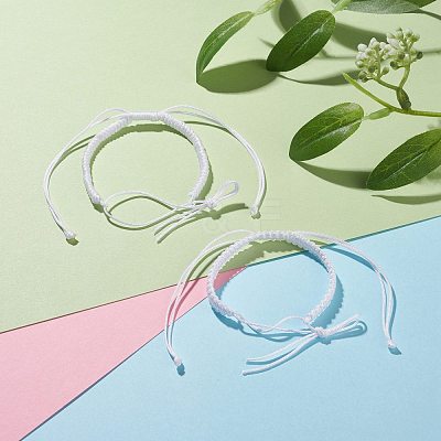 2Pcs Nylon Braided Bracelet Makings BJEW-JB07525-06-1