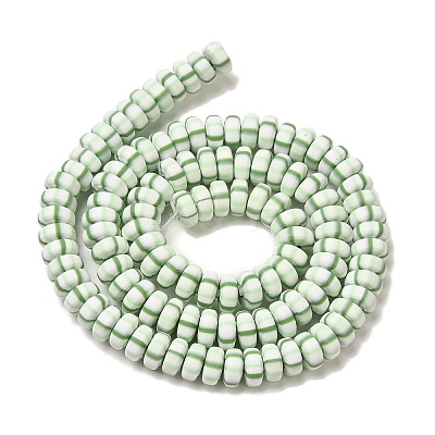 Polymer Clay Beads Strands CLAY-H006-02M-1